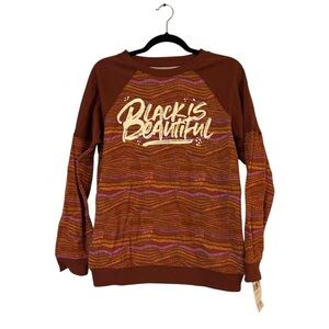 NEW NWT | Girls "Black is Beautiful" Brown Sweatshirt | Size XL or 16